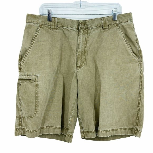 Columbia Cargo Shorts Men Size 36 Brown 100%